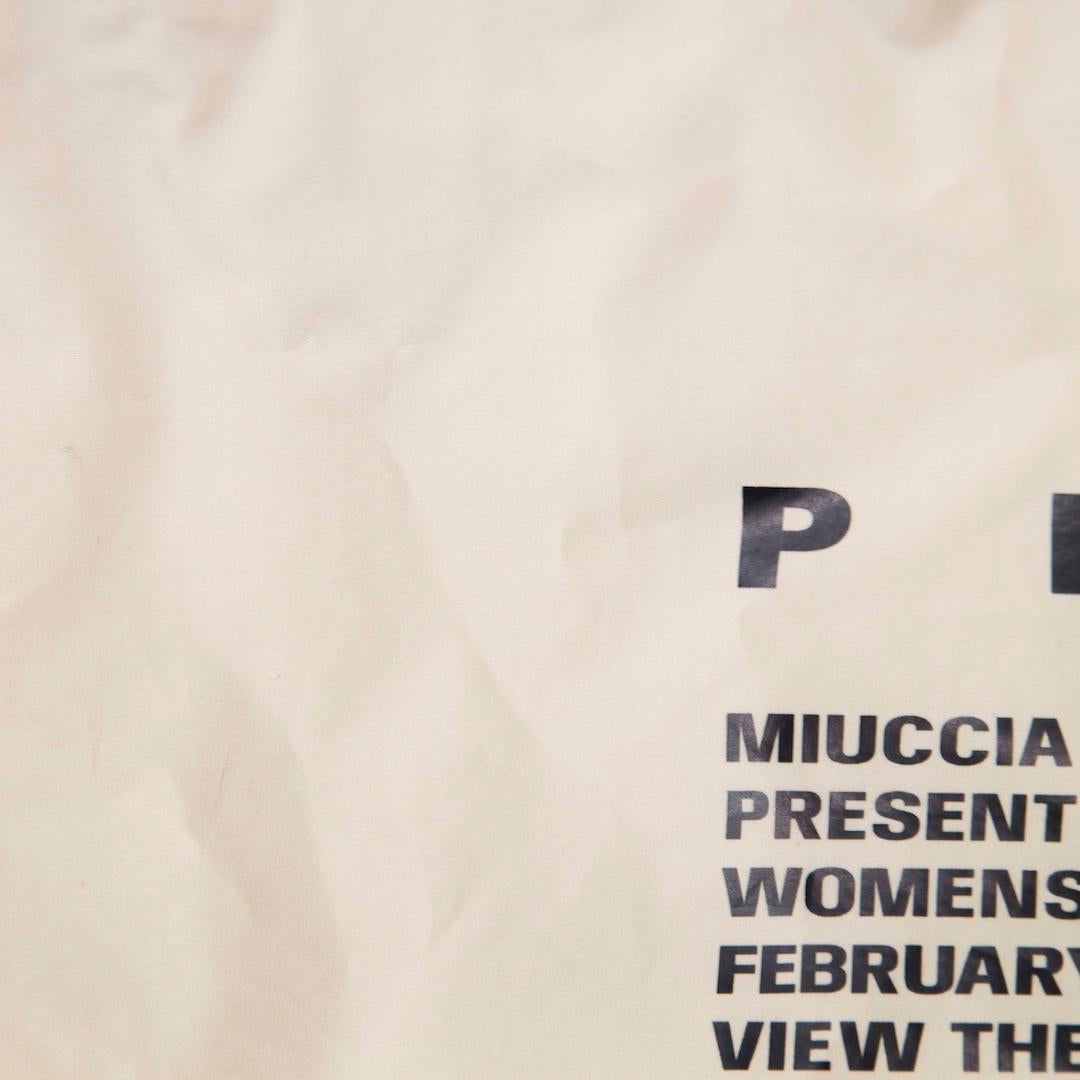 Beige Prada Yellow FW22 Square Scarf For Sale