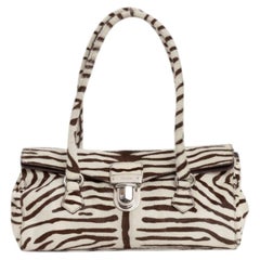 Prada Zebra Animal Print Easy Bag in Pony Hair Leather