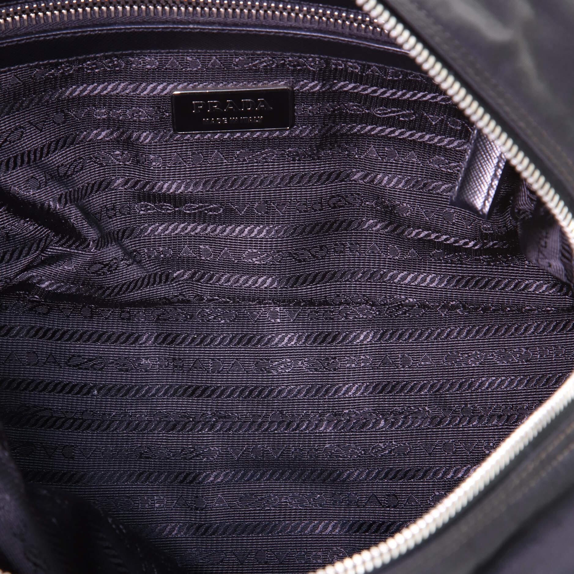 Women's or Men's Prada Zip Around Bauletto Bag Tessuto Medium