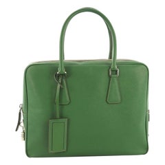 Prada Zip Around Briefcase Saffiano Leather Large