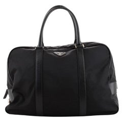 Prada Zip Around Briefcase Tessuto with Saffiano Leather Large