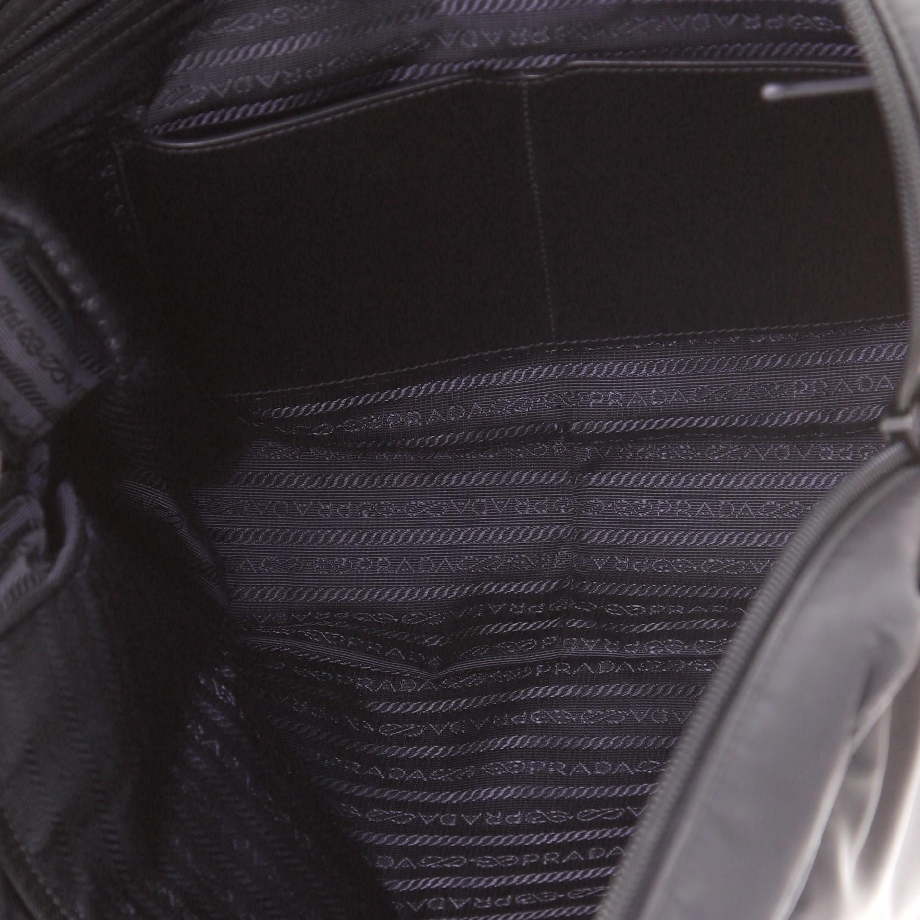 Women's or Men's Prada Zip Around Briefcase Tessuto with Saffiano Leather Medium