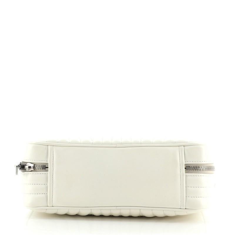Prada Zip um Top Handle Bag Diagramme gesteppte Leder Medium für Damen oder Herren