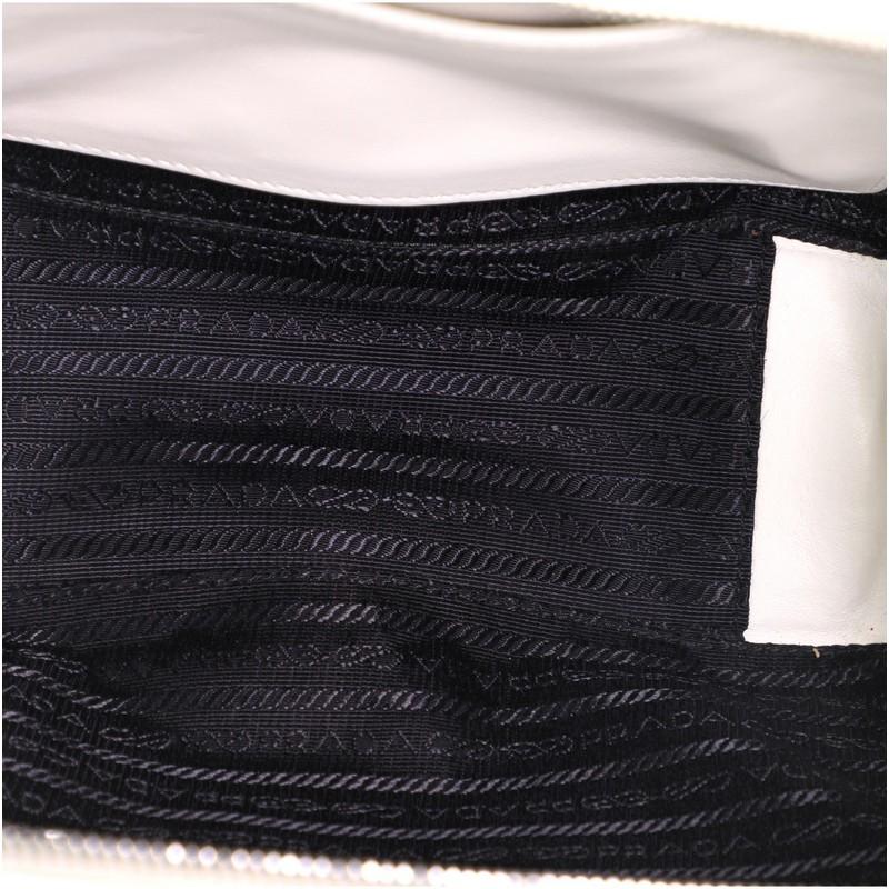 Prada Zip um Top Handle Bag Diagramme gesteppte Leder Medium 4