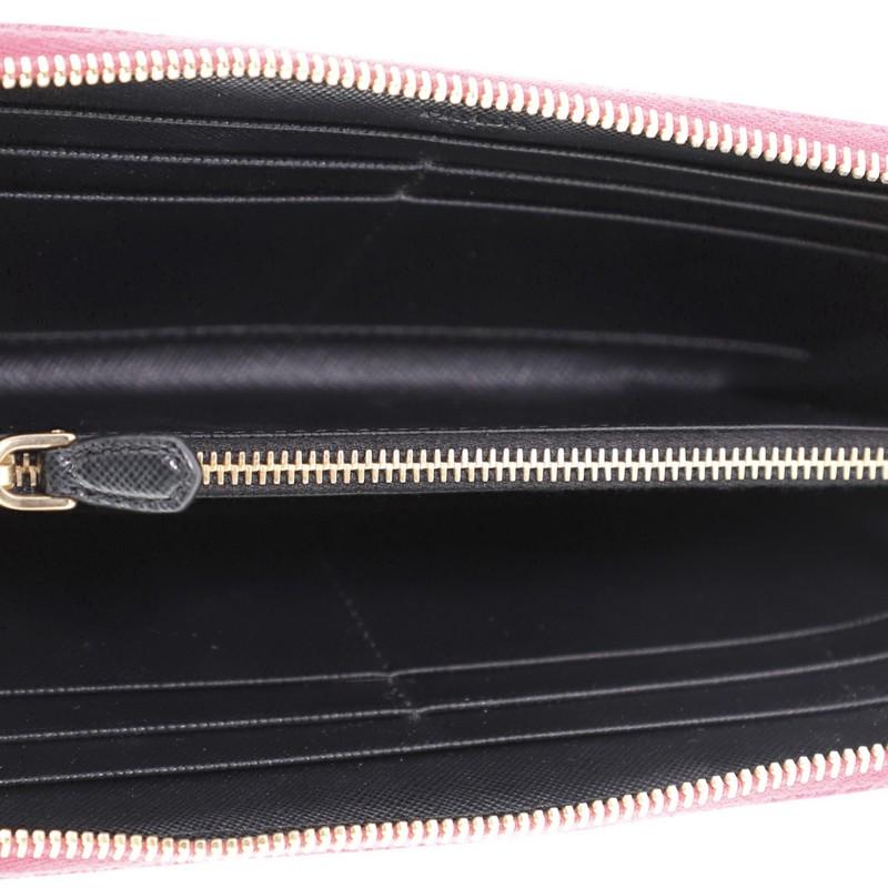 Women's or Men's Prada Zip Around Wallet Saffiano Leather 