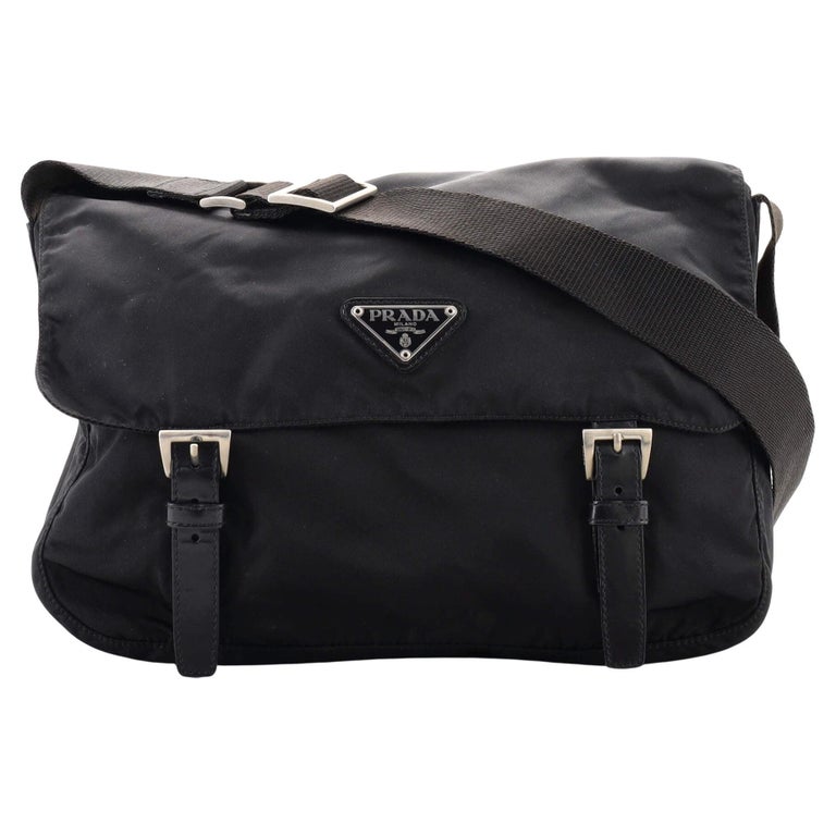 Prada Tessuto Zip Double Buckle Messenger Bag main image 1