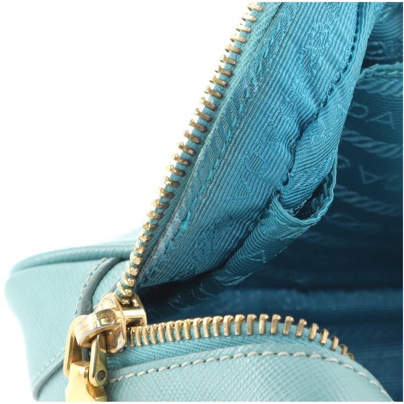 Prada Zip Crossbody Bag Saffiano Leather Mini In Good Condition In NY, NY