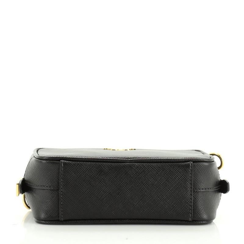 Prada Zip Crossbody Bag Saffiano Leather Small  In Good Condition In NY, NY