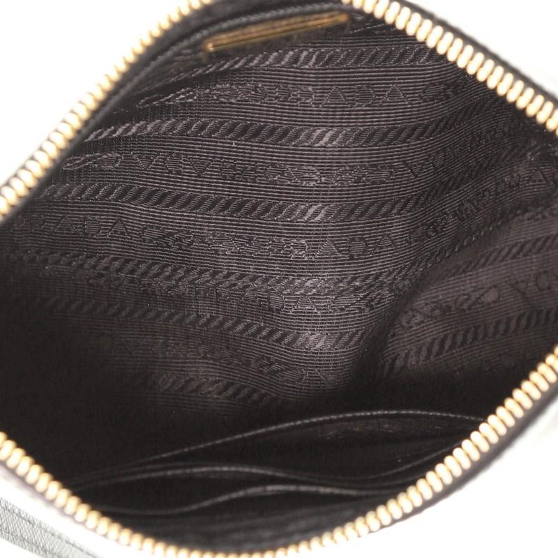 Women's or Men's Prada Zip Flat Shoulder Bag Saffiano Leather Small 