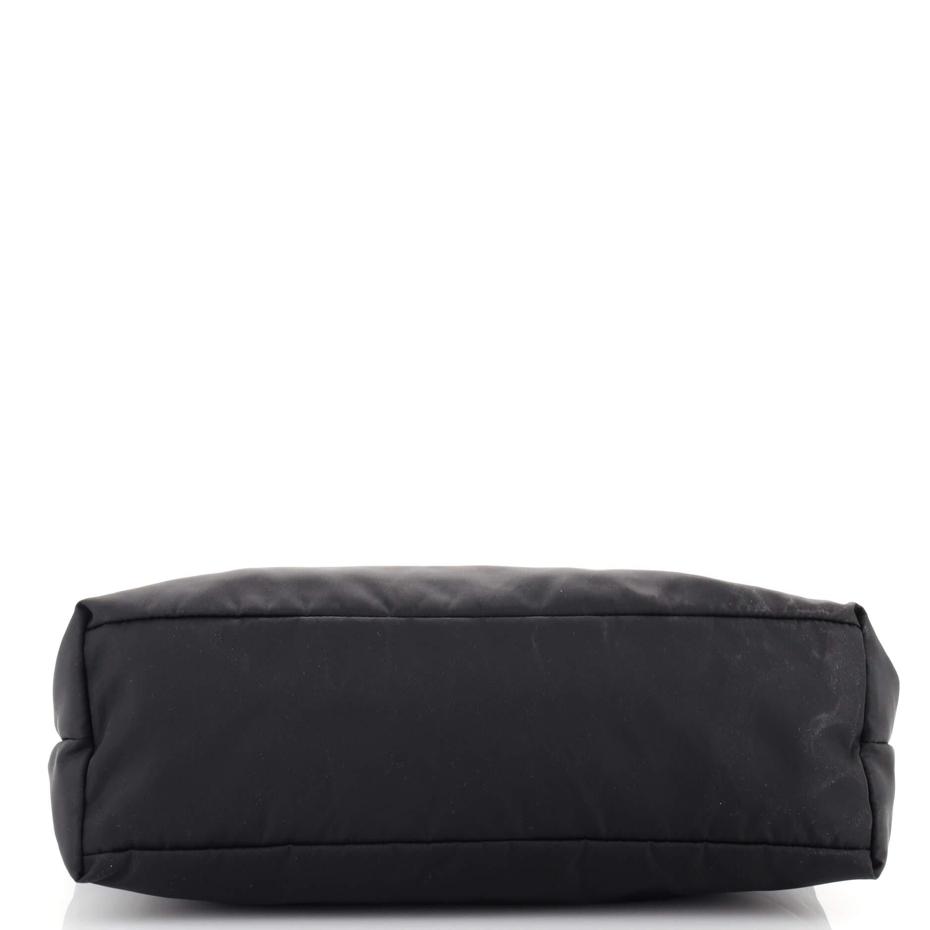  Sac de messageries Prada à fermeture éclair Horizontal Quilt Tessuto Medium Unisexe 