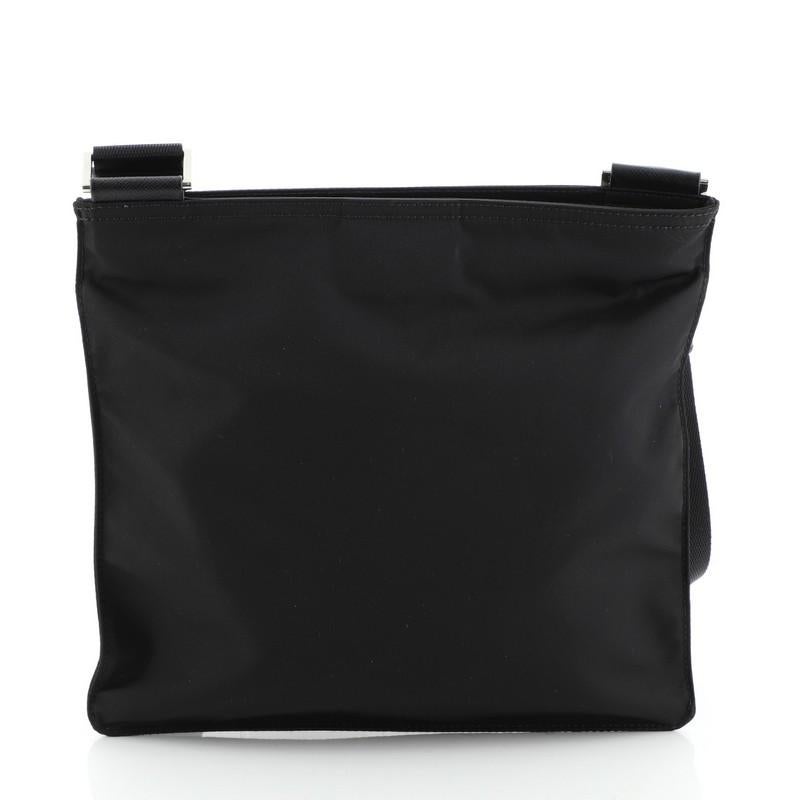 Prada Zip Messenger Bag Tessuto Medium In Good Condition In NY, NY