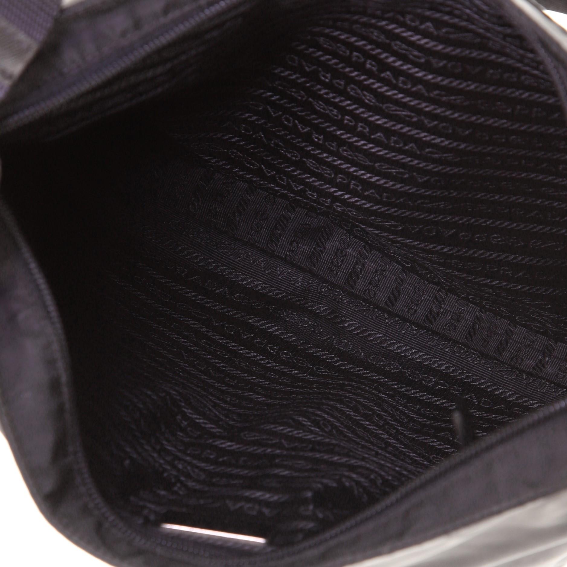Women's or Men's Prada Zip Messenger Bag Tessuto Medium