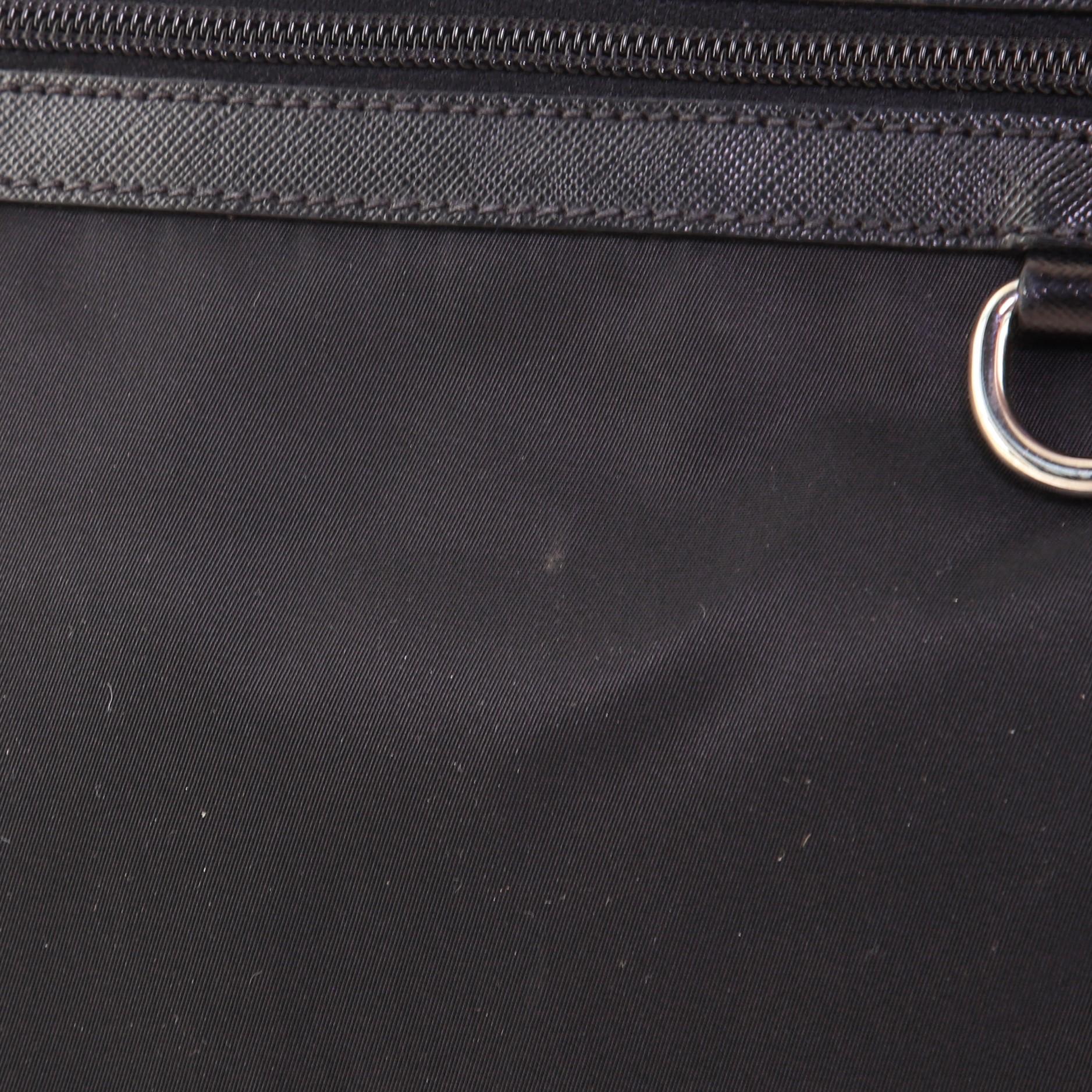 Prada Zip Messenger Bag Tessuto Medium 1