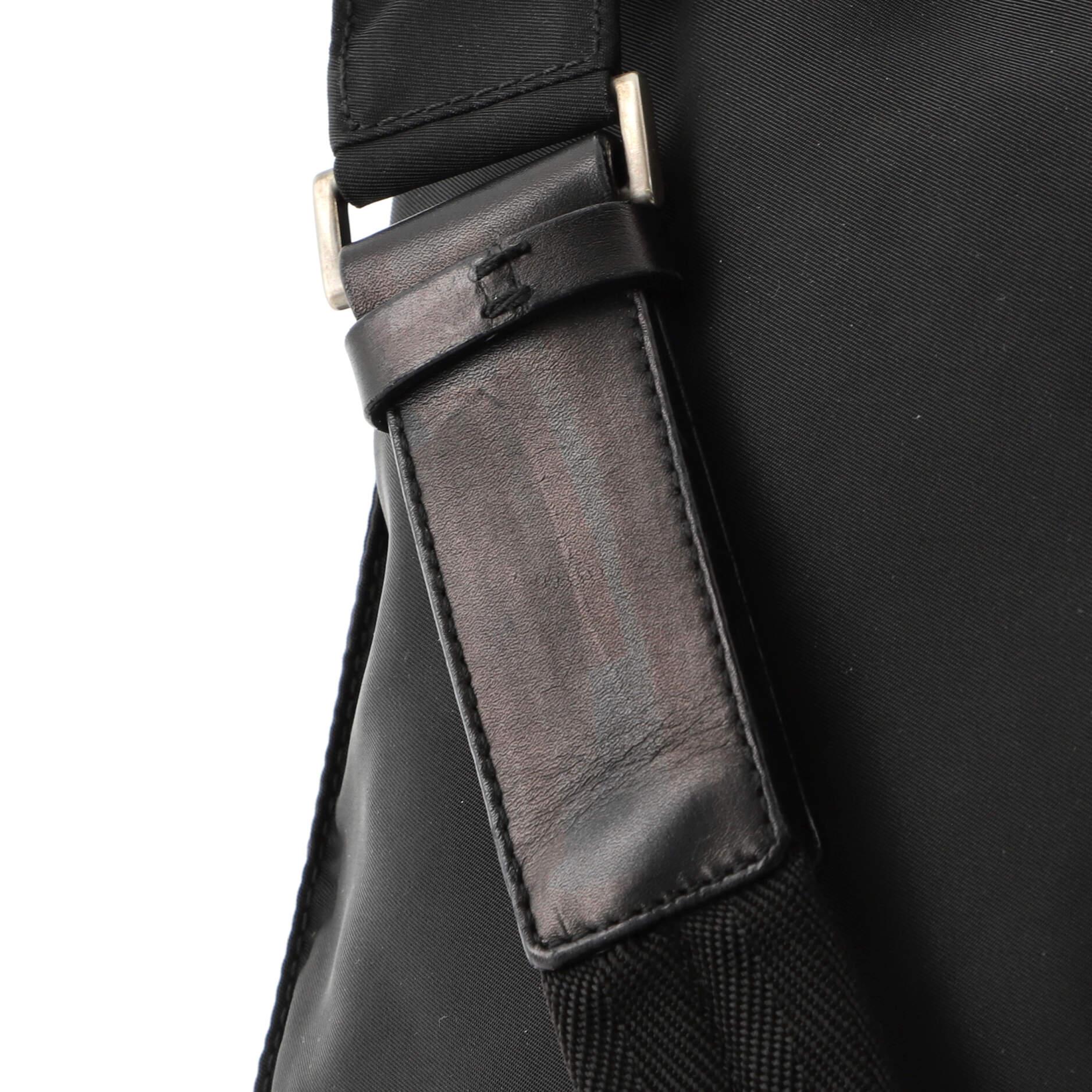 Women's or Men's Prada Zip Messenger Bag Tessuto Medium