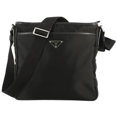Prada Zip Messenger Bag Tessuto Medium