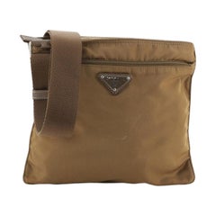 Prada Zip Messenger Bag Tessuto Medium