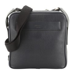 Prada Zip Messenger Bag Vitello Daino Medium