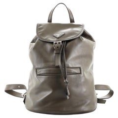 Prada Zip Pocket Backpack Soft Calf Medium