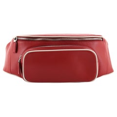 Used Prada Zip Pocket Waist Bag Leather