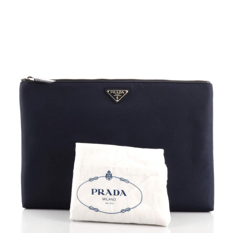 Prada Zip Pouch Tessuto Large at 1stDibs prada nylon pouch bag
