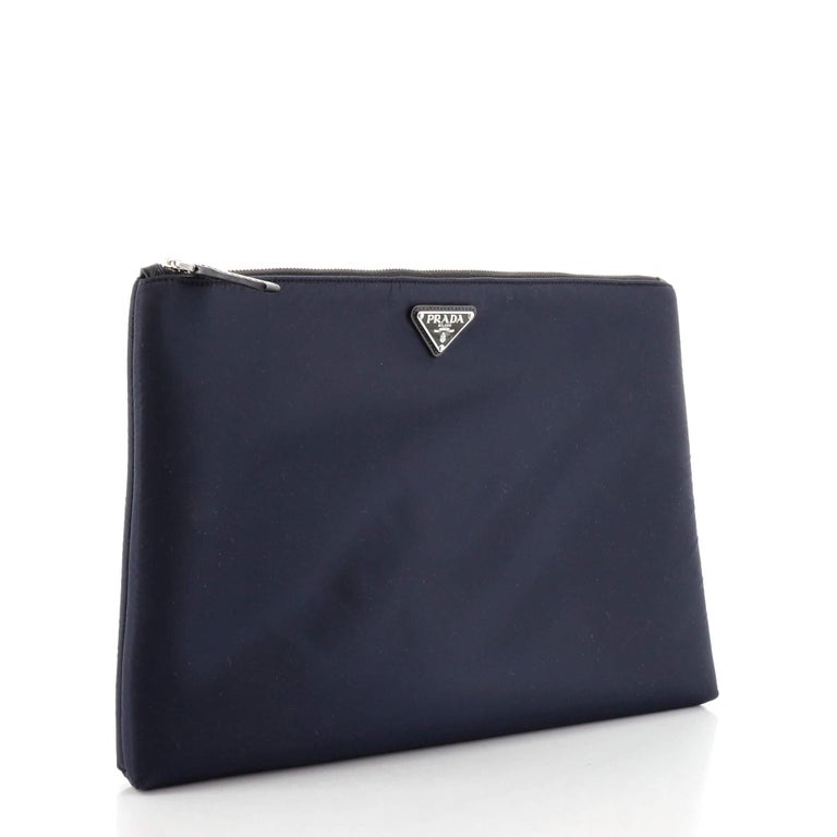 Prada Zip Pouch Tessuto Large at 1stDibs prada nylon pouch bag