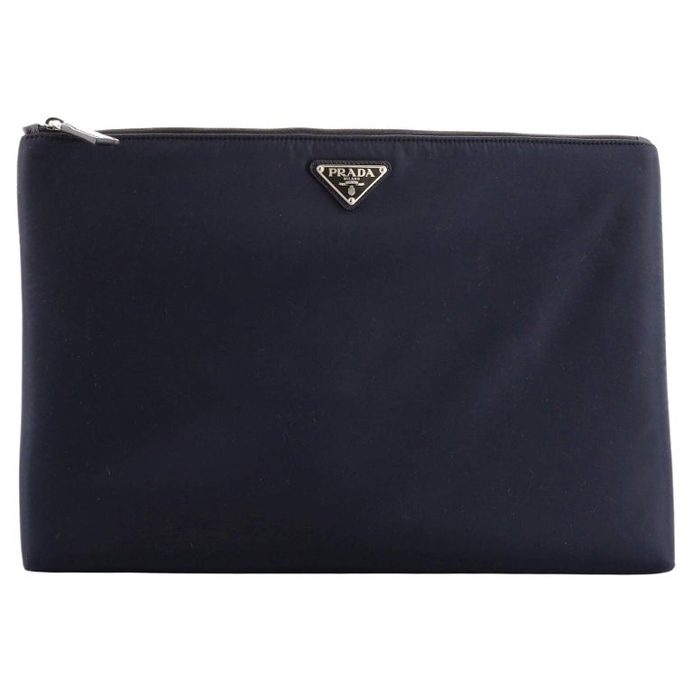 Prada Zip Pouch Tessuto Large at 1stDibs prada nylon pouch bag