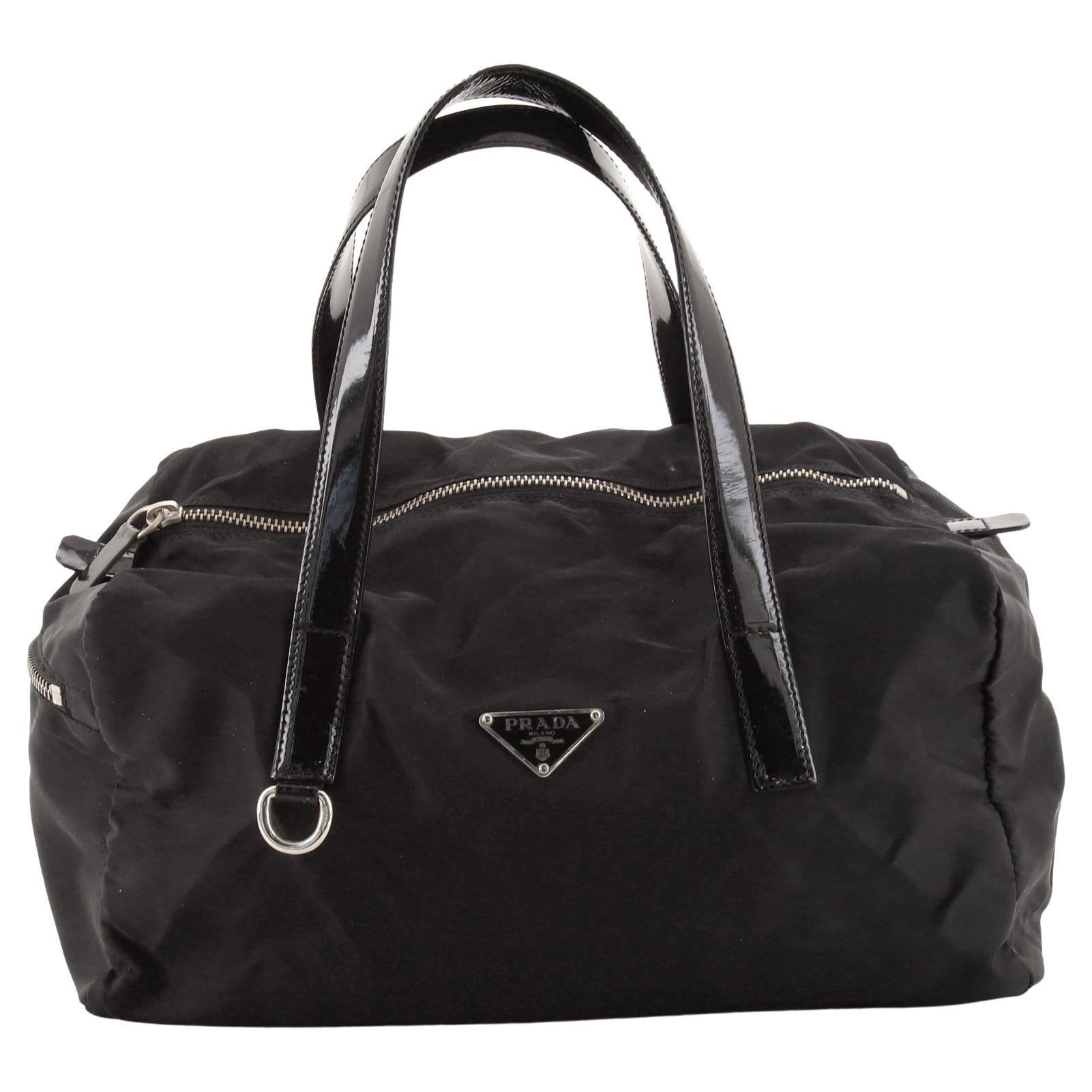 Prada Frame Handle Bag Spazzolato Leather Small at 1stDibs prada