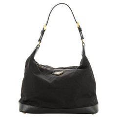 Prada Zip Shoulder Bag Vernice Saffiano Leather Medium