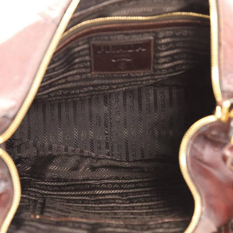 Prada Zip Top Hobo Cervo Antik Leather Medium 4