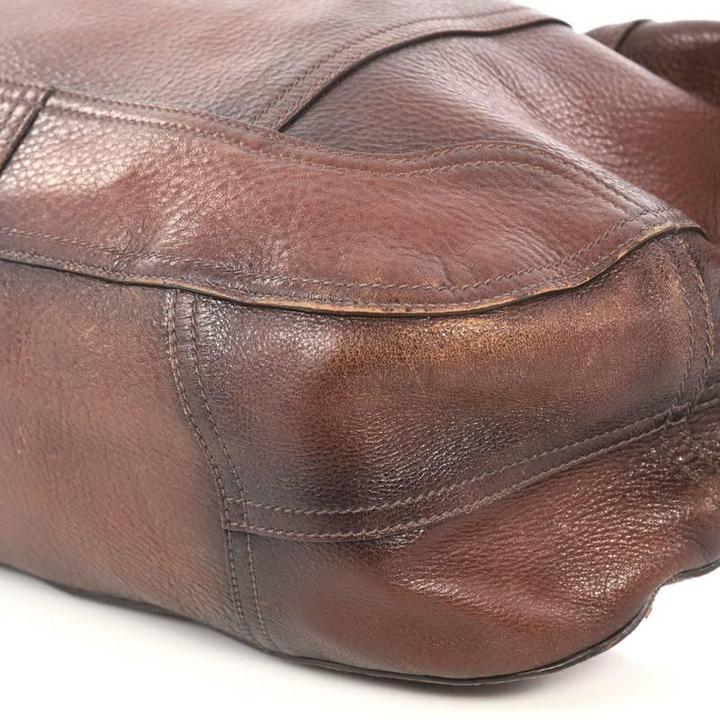 Prada Zip Top Hobo Cervo Antik Leather Medium 1