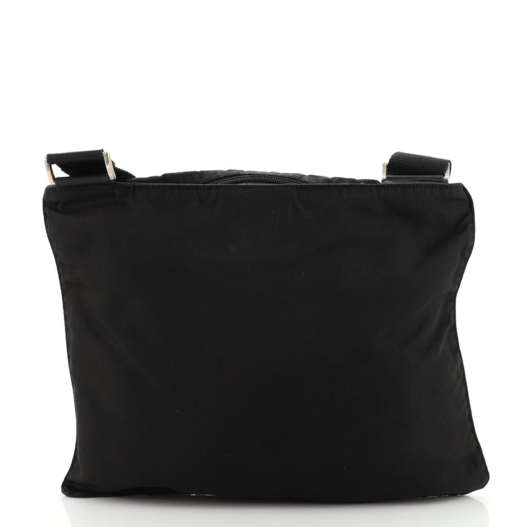 Prada Zip Top Messenger Bag Tessuto Large at 1stDibs