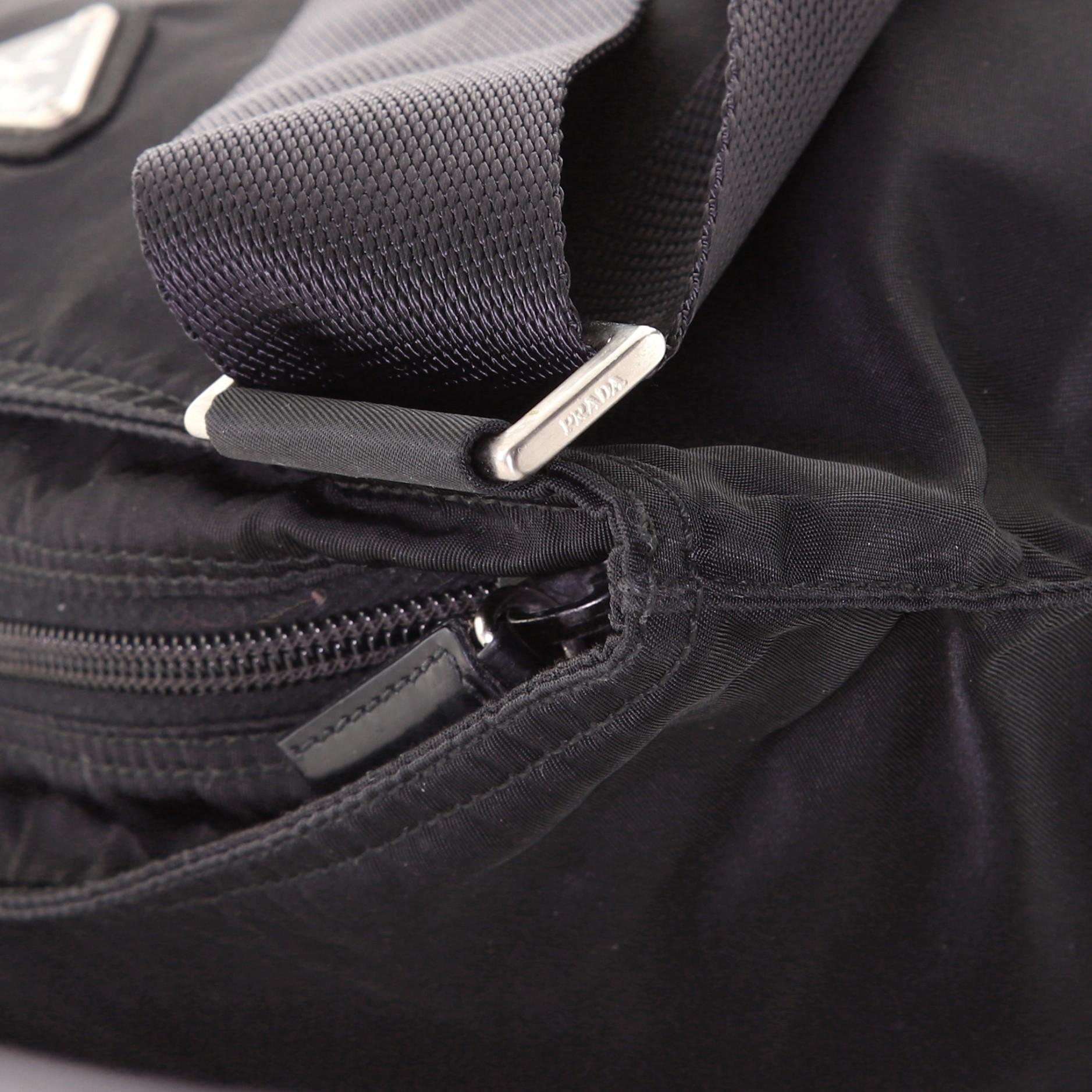 Prada Zip Top Messenger Bag Tessuto Large at 1stDibs prada large