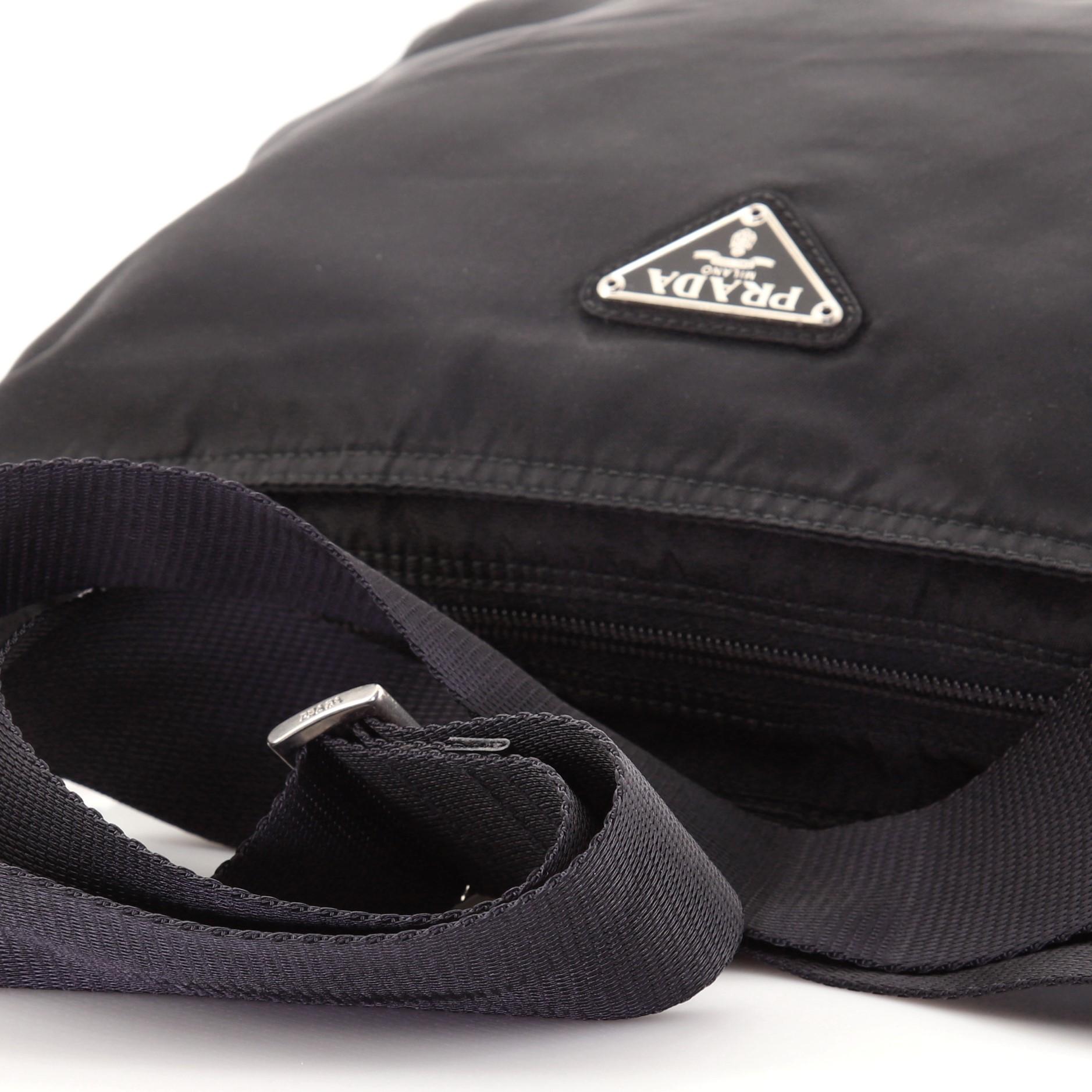 Prada Zip Top Messenger Bag Tessuto Large at 1stDibs prada large