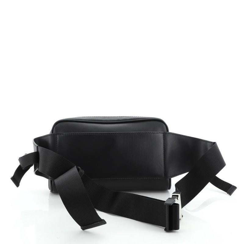 Prada Zip Waist Bag Saffiano Leather Small In Good Condition In NY, NY
