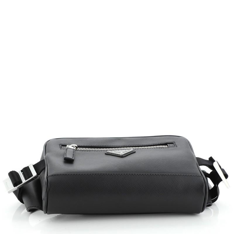 Women's or Men's Prada Zip Waist Bag Saffiano Leather Small