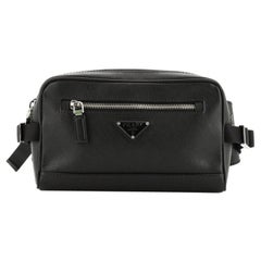 Prada Zip Waist Bag Saffiano Leather Small 
