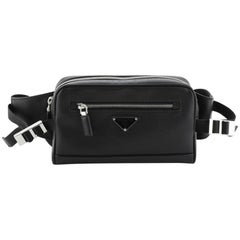 Prada Zip Waist Bag Saffiano Leather Small