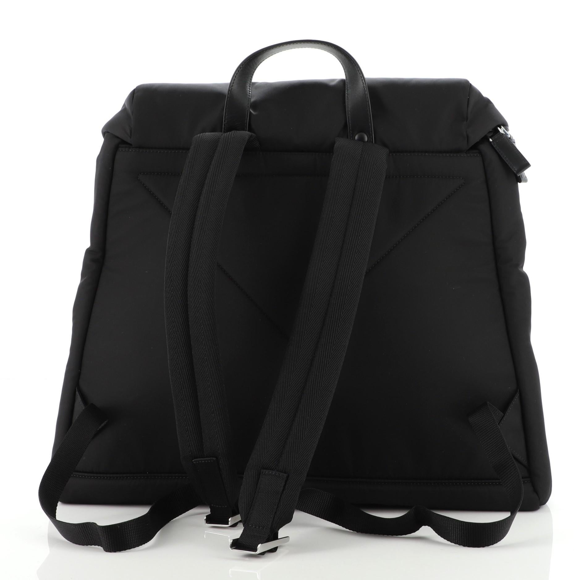 prada triangle backpack