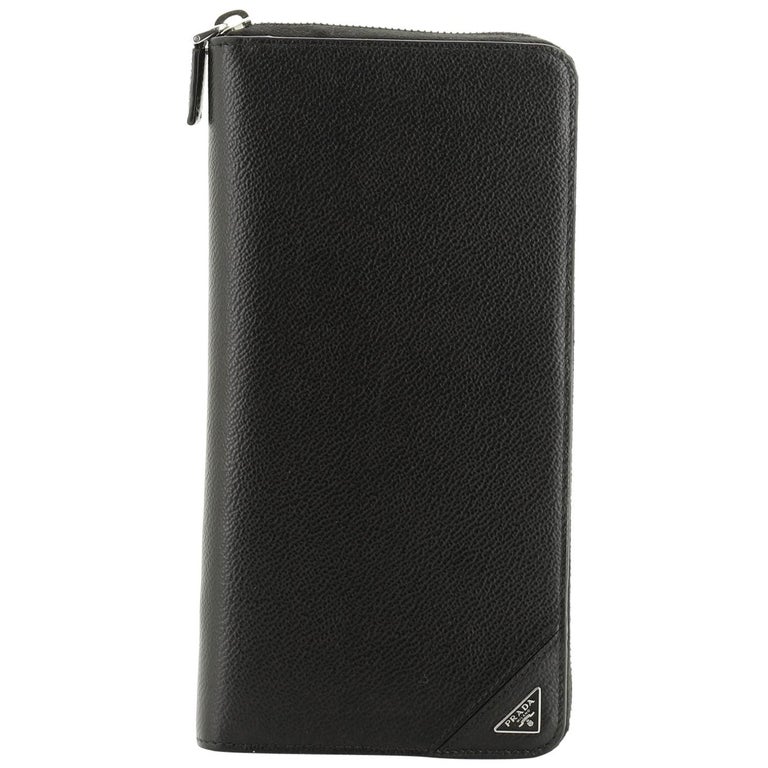 Prada Zippy Organizer Wallet Leather Large at 1stDibs prada organizer