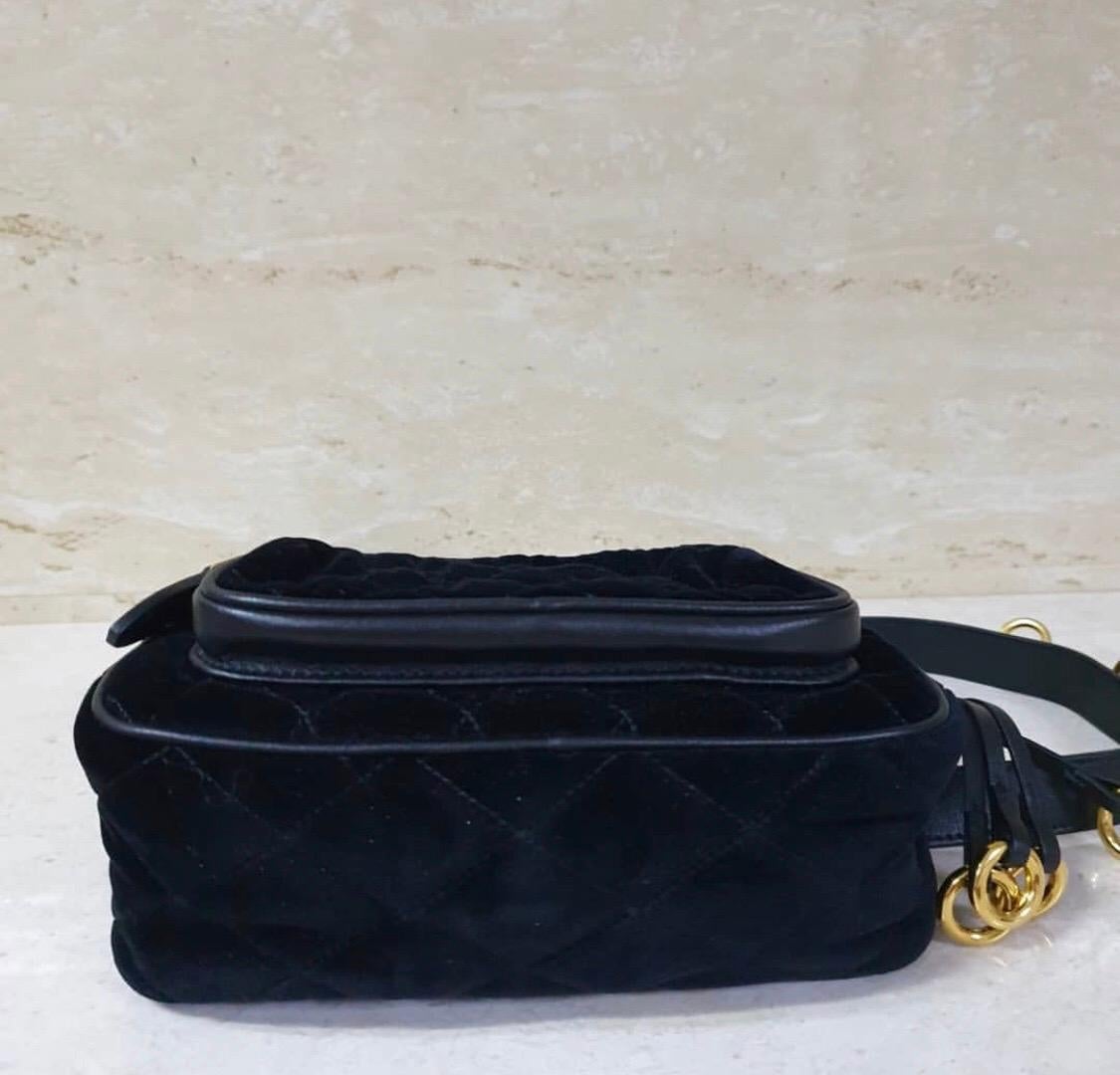 PradaCahier Small Velvet Convertible Belt Bag 1