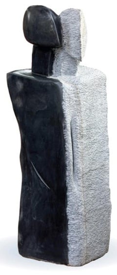 Untitled, Figurative, Black Marble by Contemporary Indian Artist "In Stock"