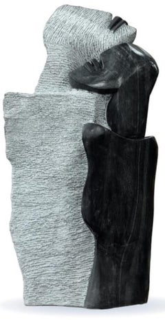 Ohne Titel, Figurativ, Schwarzer Marmor von Contemporary Indian Artist "Auf Lager"