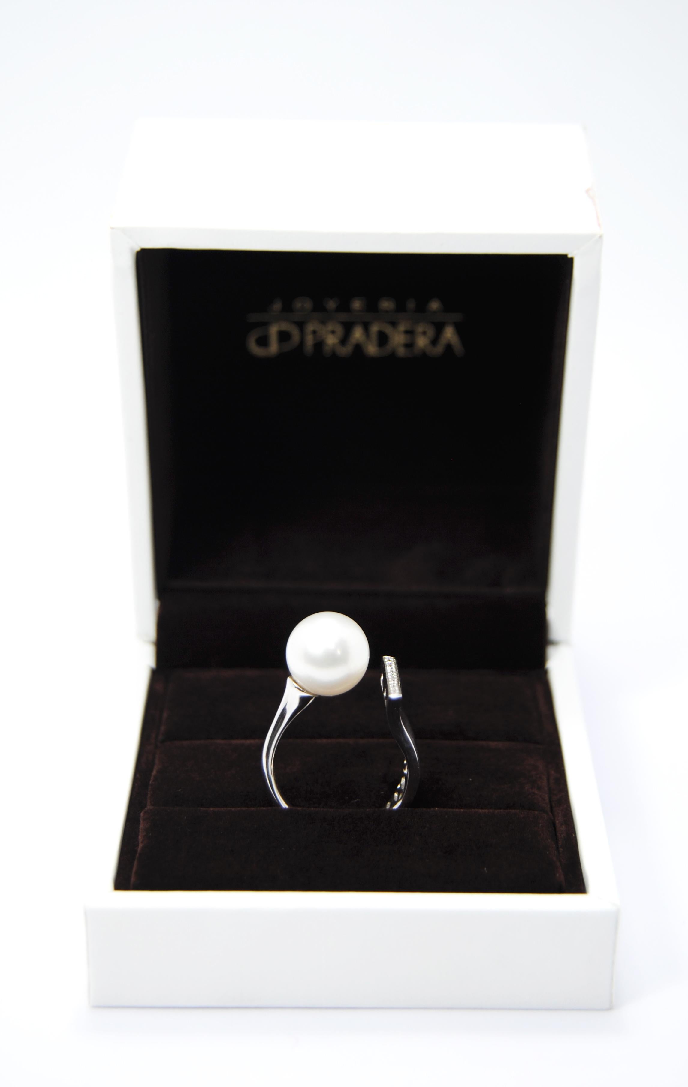 Pradera Kollektion Ring mit Perle und Diamant 2 im Angebot 2