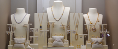 Collana con ciondolo a maglie in oro 18 carati con pavé di diamanti Pradera Irama, 0,89 ct.