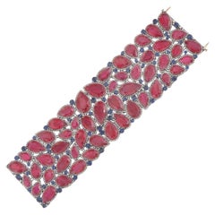 Pradera Jewels 18K Gold & Silver Earrings with Diamonds & Rubies