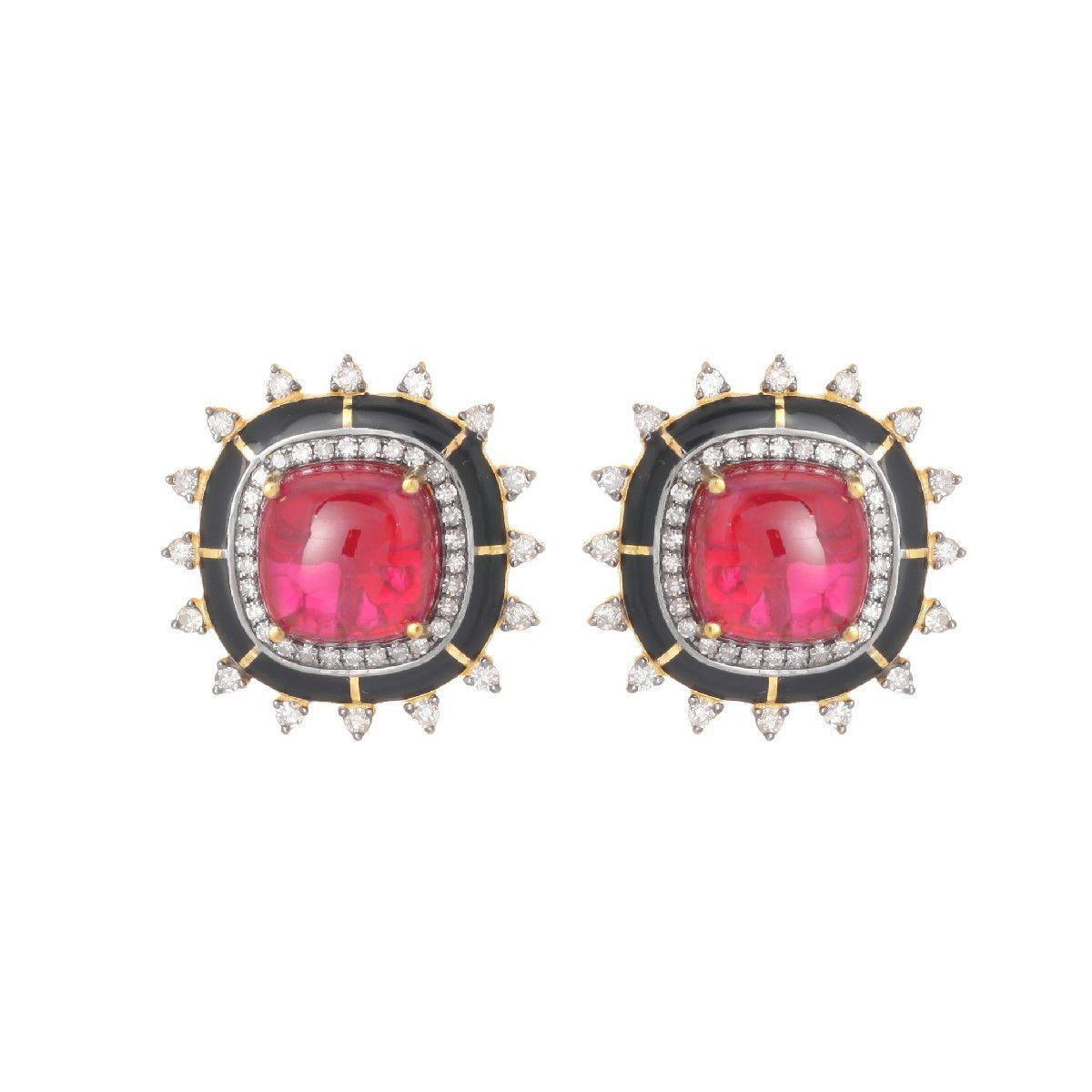 Anello Pradera Jewell in oro e argento 18 carati con diamanti e smeraldo in vendita 10