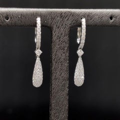 Pradera Jewels 18K White Gold Earrings with Diamonds