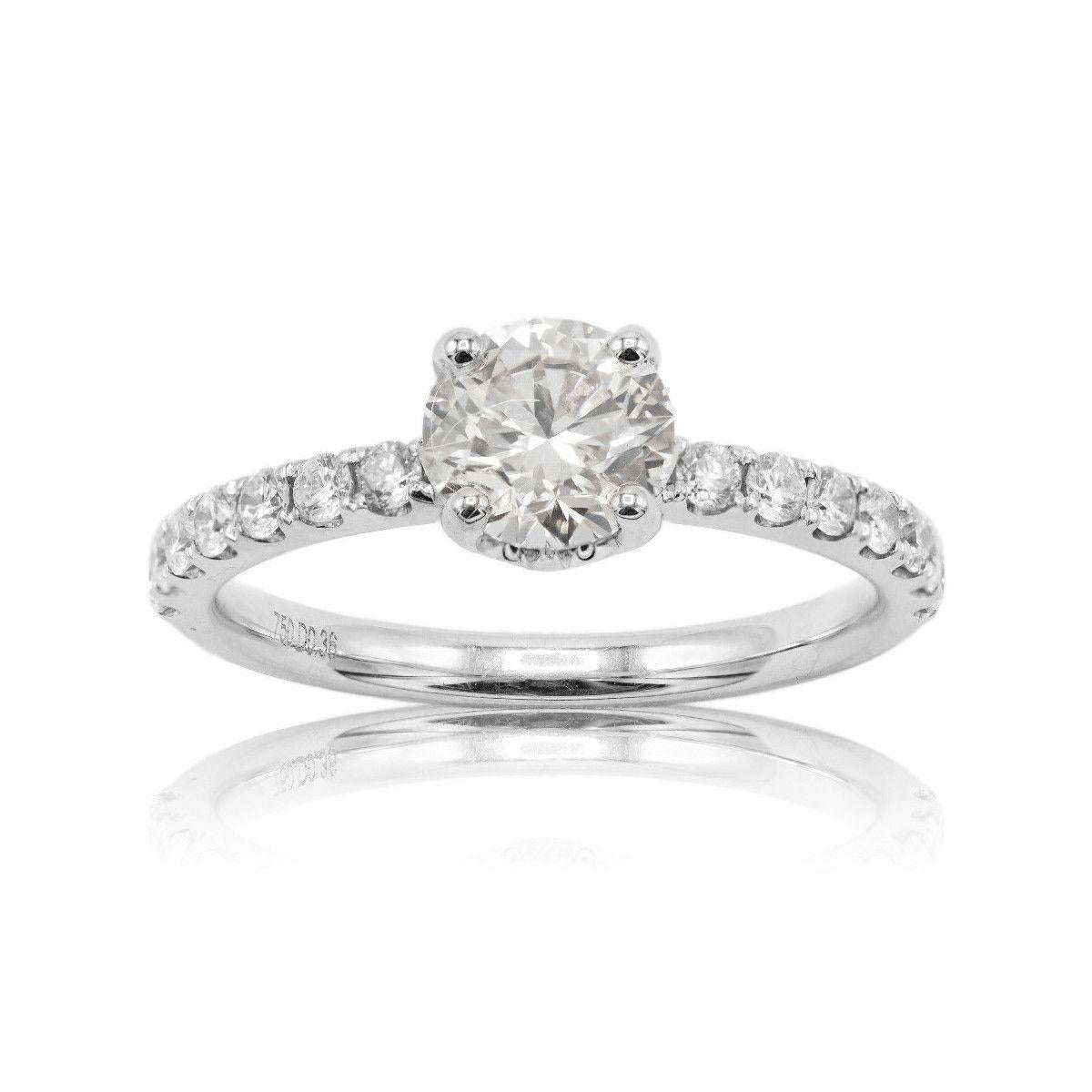 Pradera Joyas Anillo Oro Blanco 18k Con Diamantes en venta 11