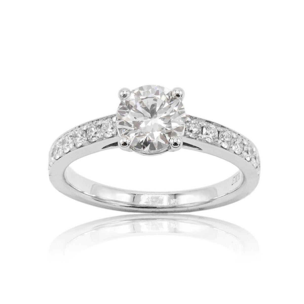 Pradera Joyas Anillo Oro Blanco 18k Con Diamantes en venta 13