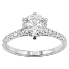 Pradera Jewels 18k White Gold Ring With Diamonds